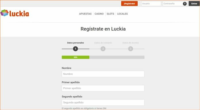 how to register on luckia