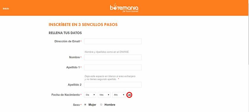 how to register on botemania